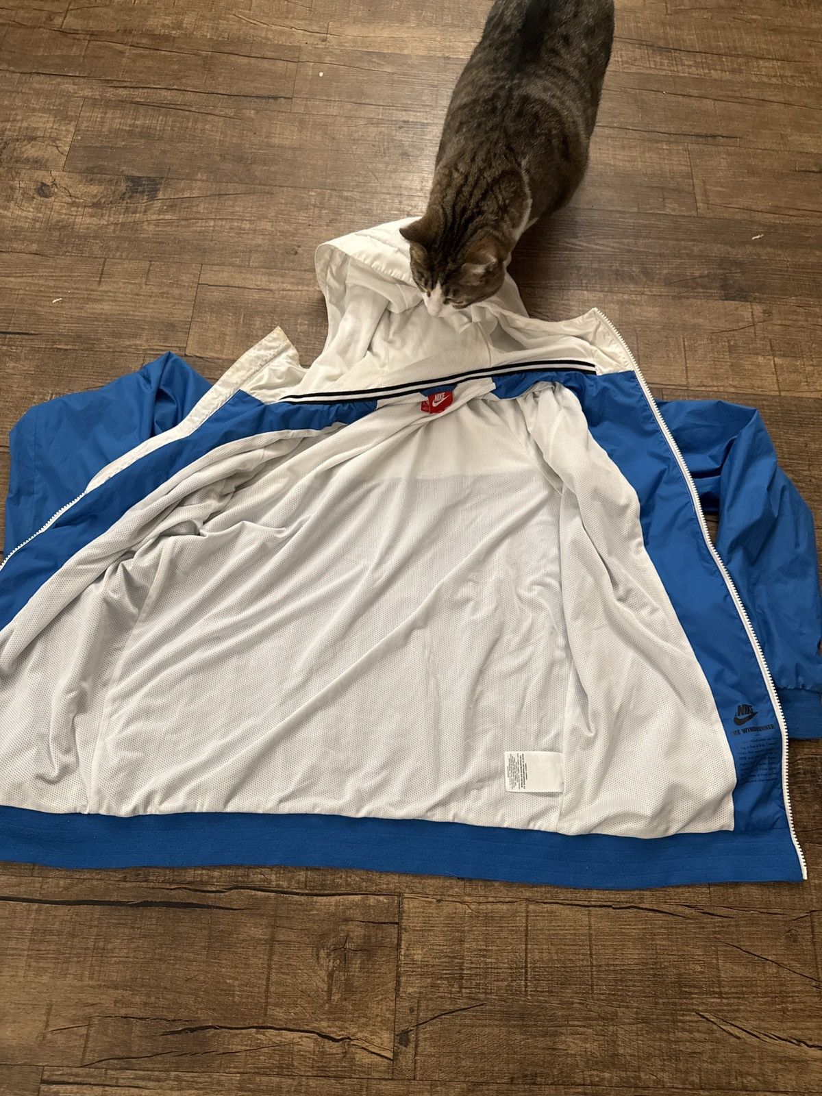 Nike BLUE/WHITE NIKE WINDBREAKER Size US M / EU 48-50 / 2 - 5 Thumbnail