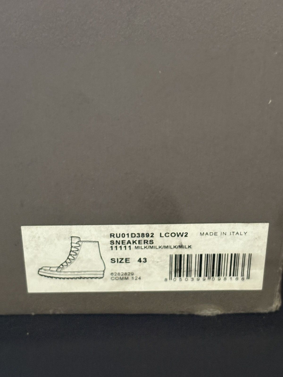 Rick Owens Rick Owens Milk Temple Jumbo Laces Sneaker - Size 43 Size US 10 / EU 43 - 8 Thumbnail