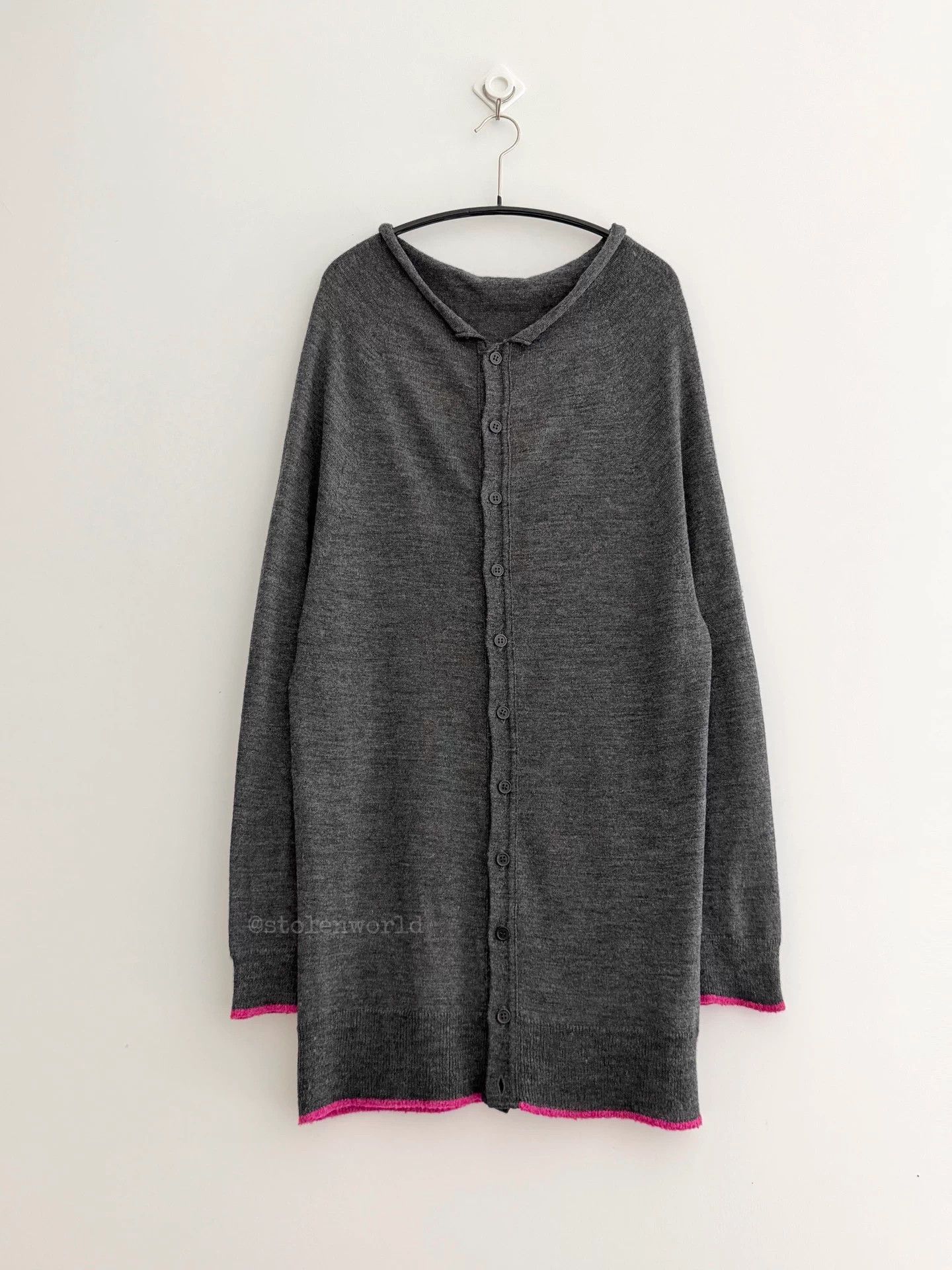 Y's Y's Dark Gray Slouchy Wool Knit Top Size 2 Size M / US 6-8 / IT 42-44 - 7 Thumbnail