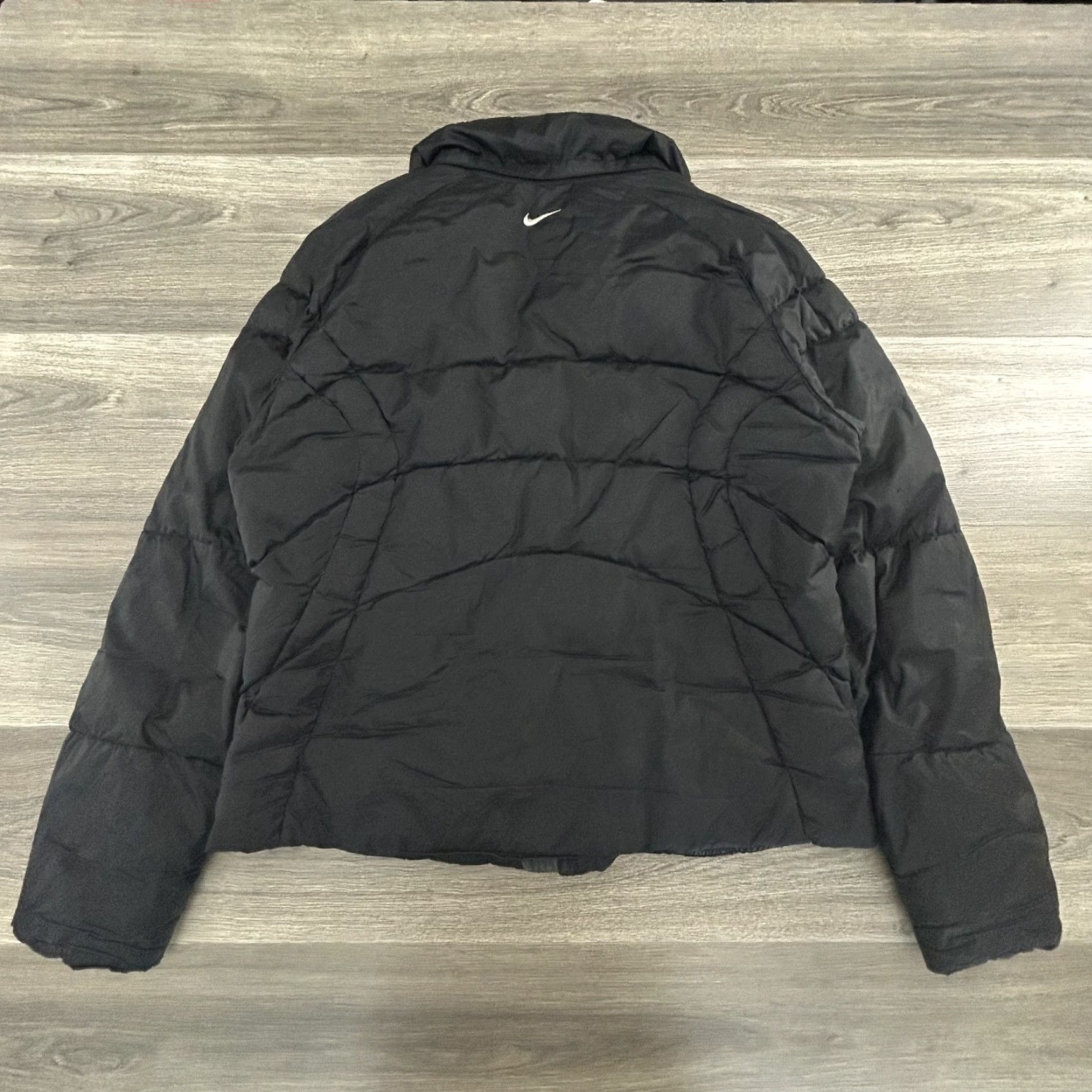 Nike VINTAGE Nike Puffer Jacket Womens XL Black Quilted Full Zip Pockets Insulated Exterior Outdoor Sports Size XL / US 12-14 / IT 48-50 - 2 Thumbnail