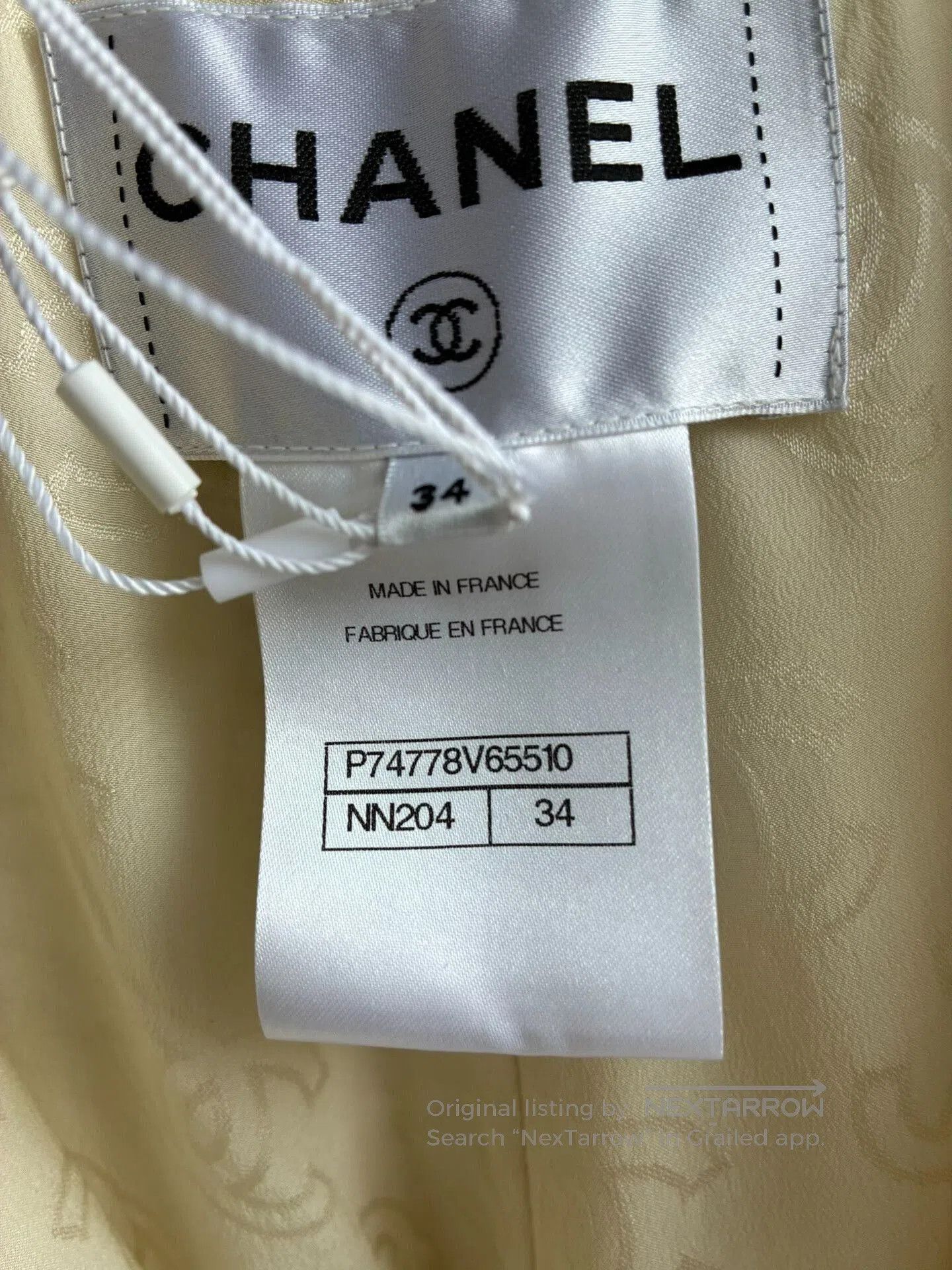 Chanel Chanel 23S Yellow Sequin Cape Coat. Size XXS / US 00 / IT 34 - 6 Thumbnail