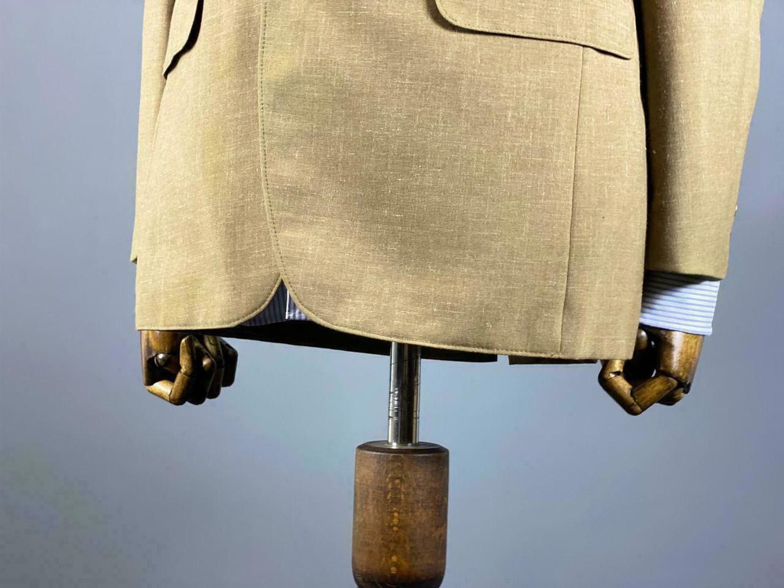 Designer Steinbock Vintage Brown Wool 2 Coat Jacket M / US 40 / EU 50 Size 40R - 5 Thumbnail