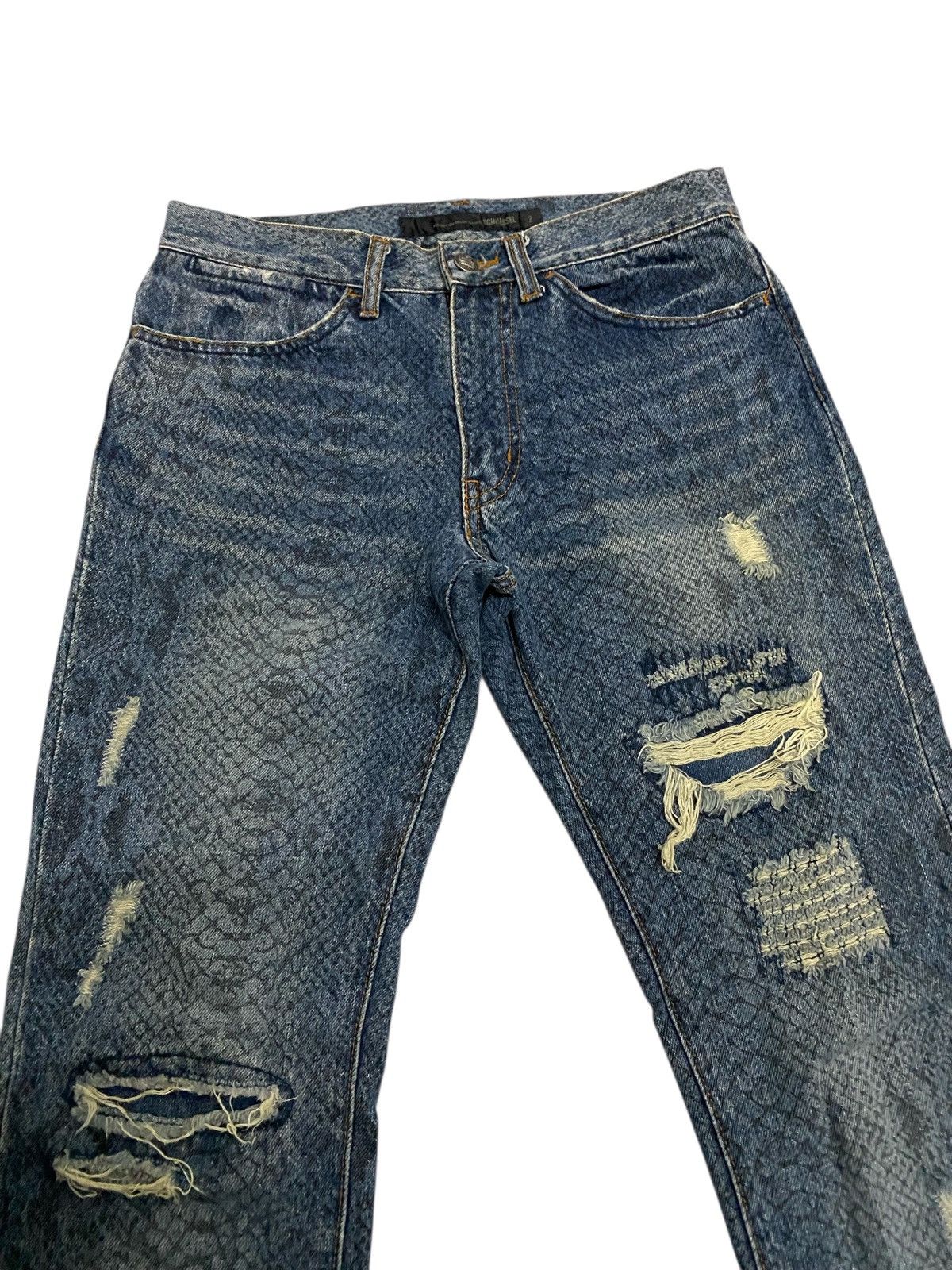 Schlussel Schlussel Snake Design Japanese Denim Jeans Size US 30 / EU 46 - 1 Thumbnail