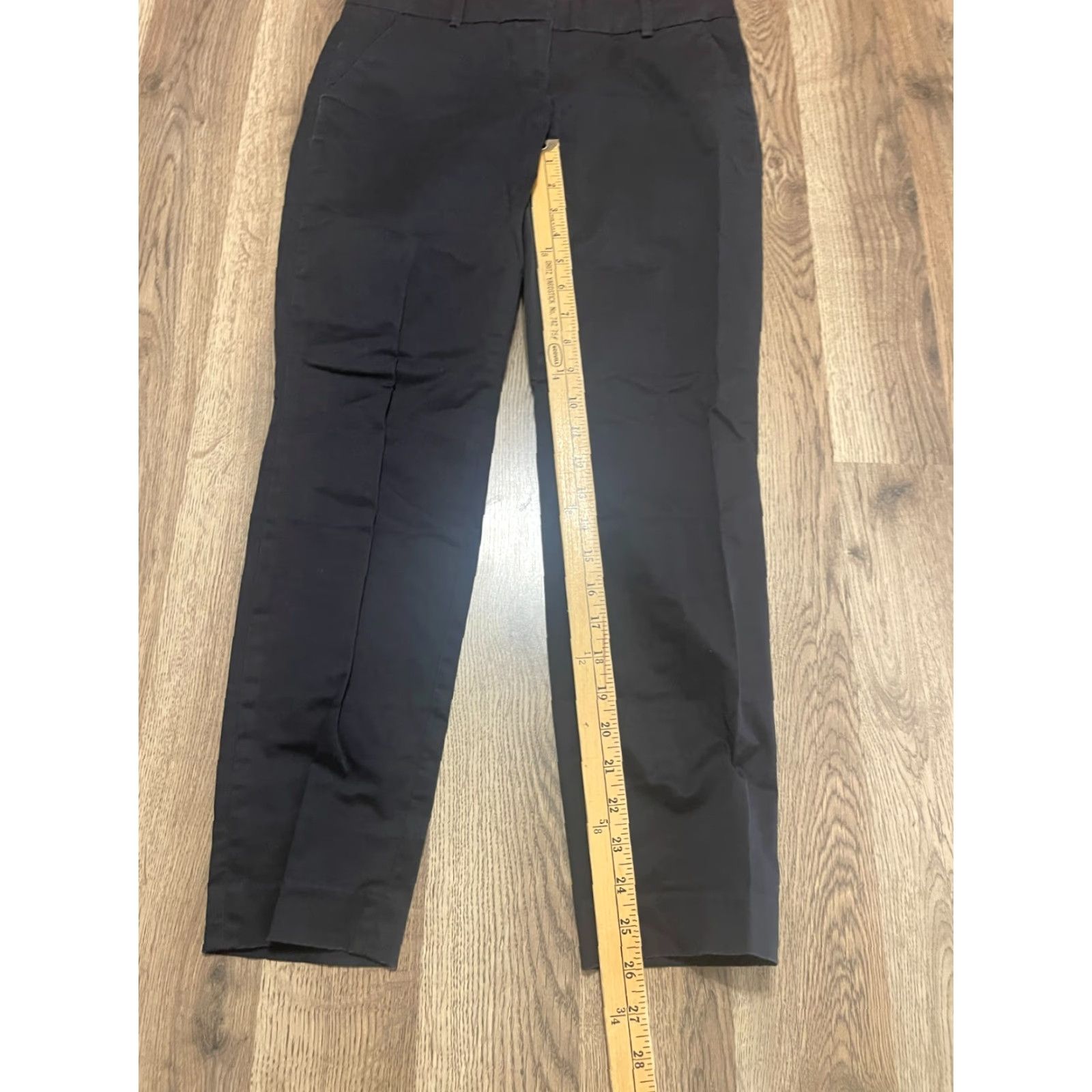 J.Crew J.Crew Pants Women's 00 Black Cafe Capri Dark Wash Straight Capris Casual Fall Spring Summer 00 Womens Pants Regular Straight Inseam 26 in Size 24" / US 00 / IT 34 - 7 Thumbnail