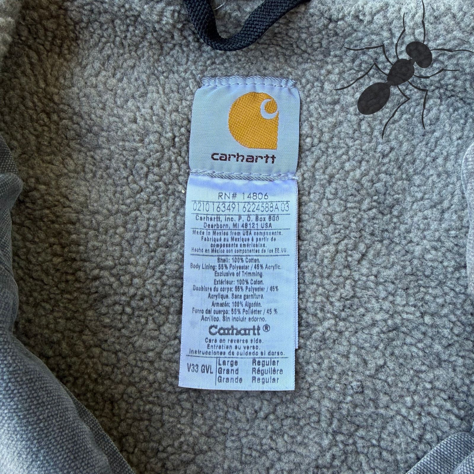 Carhartt × Vintage Carhartt V33 GVL gray work wear vest Size US L / EU 52-54 / 3 - 3 Thumbnail