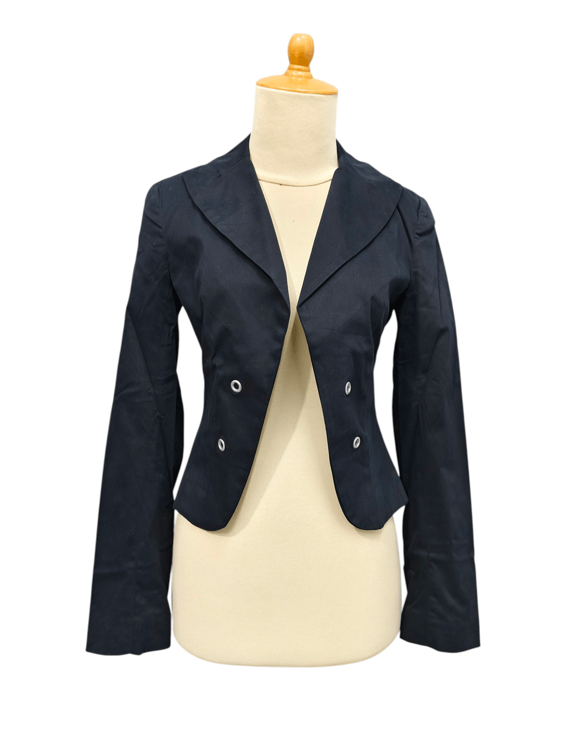 GAS GAS🇯🇵 Silia Asymmetric Up-Down Hem Tail Cut Cropped Blazer Size M / US 6-8 / IT 42-44 - 1 Thumbnail