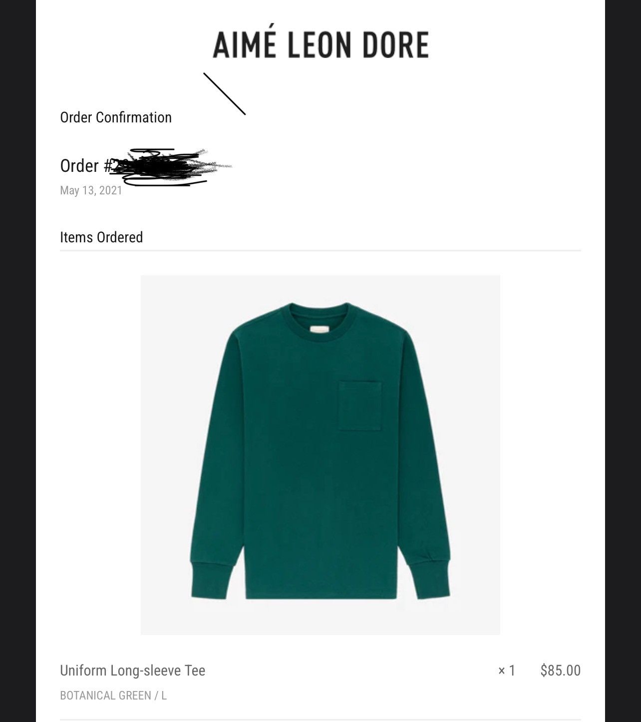 Aime Leon Dore Aimè Leon Dore Uniform LS Tee Size US L / EU 52-54 / 3 - 1 Thumbnail