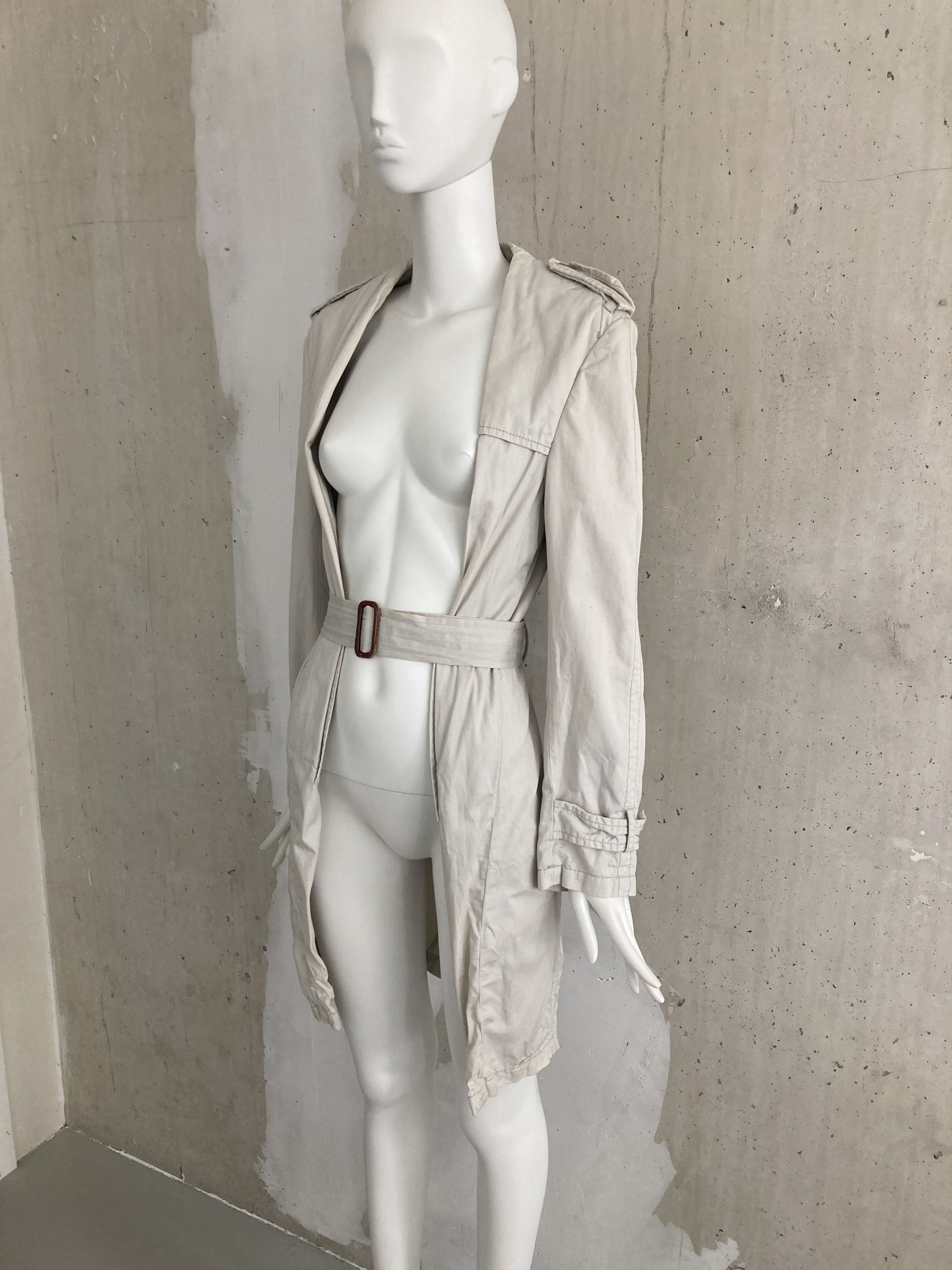 Maison Margiela SS2001 Archive Folded Trench Coat Size M / US 6-8 / IT 42-44 - 3 Thumbnail