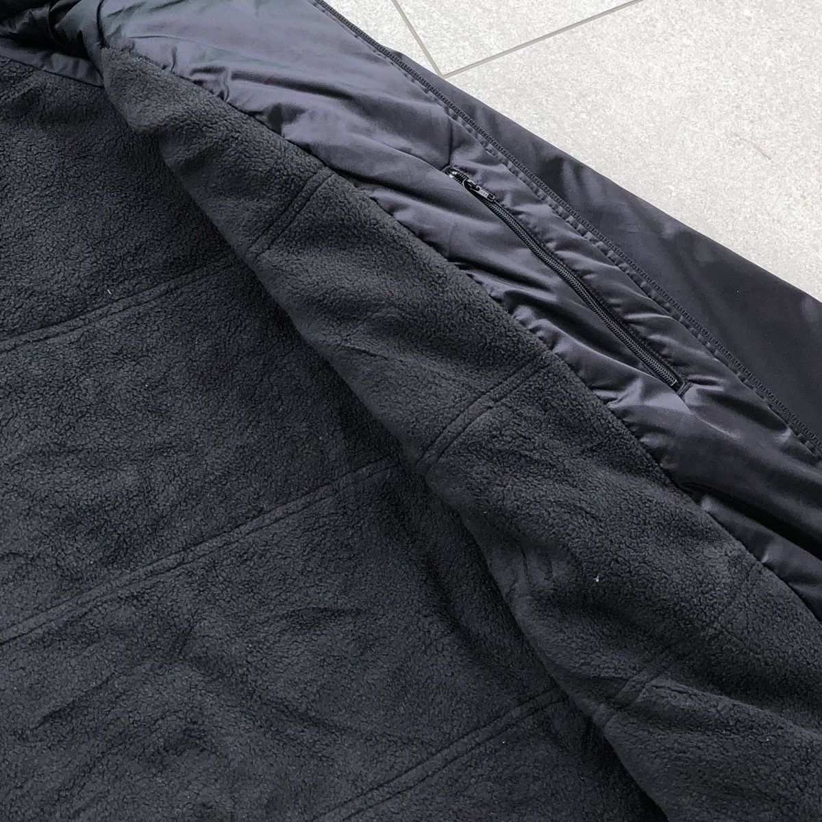 Nike Vintage 90s Nike TEAM Lined Fleece Long Jacket Size US L / EU 52-54 / 3 - 12 Thumbnail