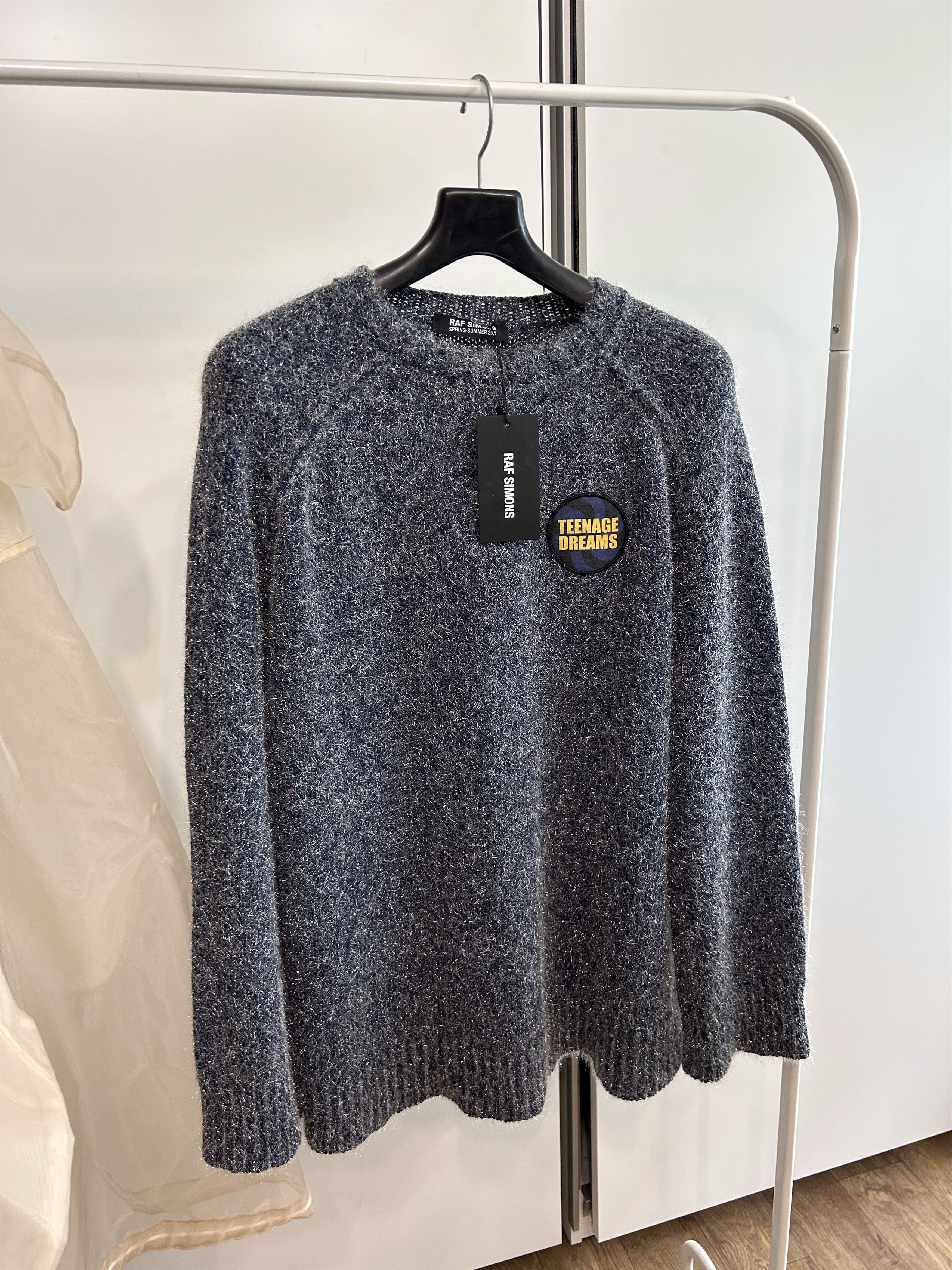 Raf Simons RAF SIMONS Teenage Dreams Metallic Knit Pullover Size US M / EU 48-50 / 2 - 2 Thumbnail