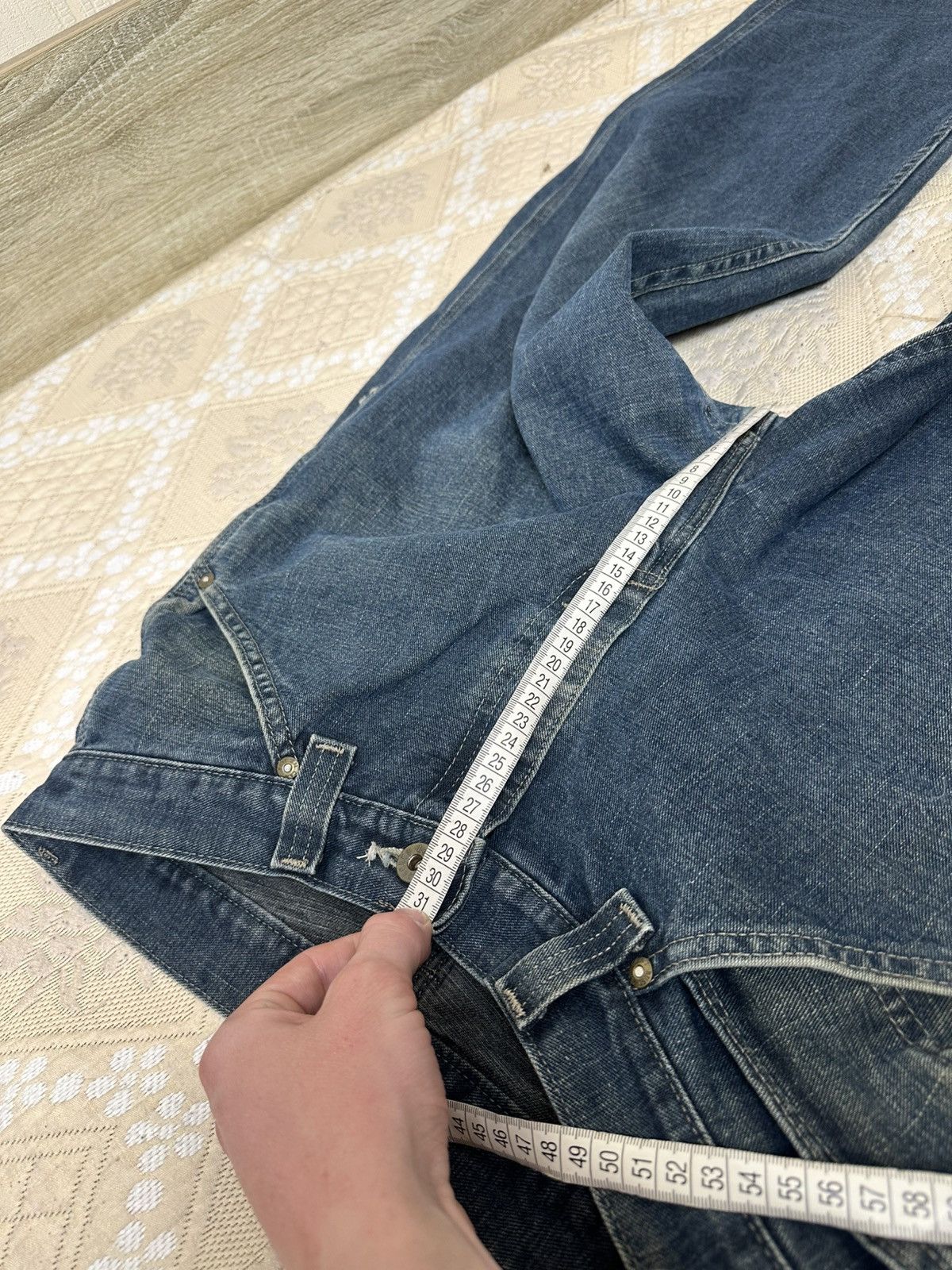 Japanese Brand 🔥VINTAGE DENIM CARPENTER DETROIT CHORE JEANS LEE DUNGAREES Size US 32 / EU 48 - 14 Thumbnail