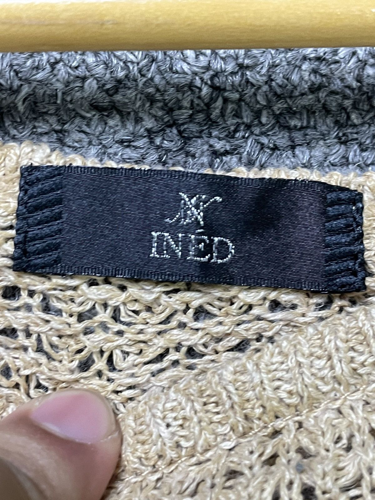 Designer × Japanese Brand × Vintage INED x Japanese Brand Knitted Short Sleeves(43) Size M / US 6-8 / IT 42-44 - 3 Thumbnail