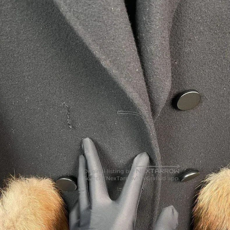 Fendi Fendi Wool Coat Black Size XS / US 0-2 / IT 36-38 - 3 Thumbnail