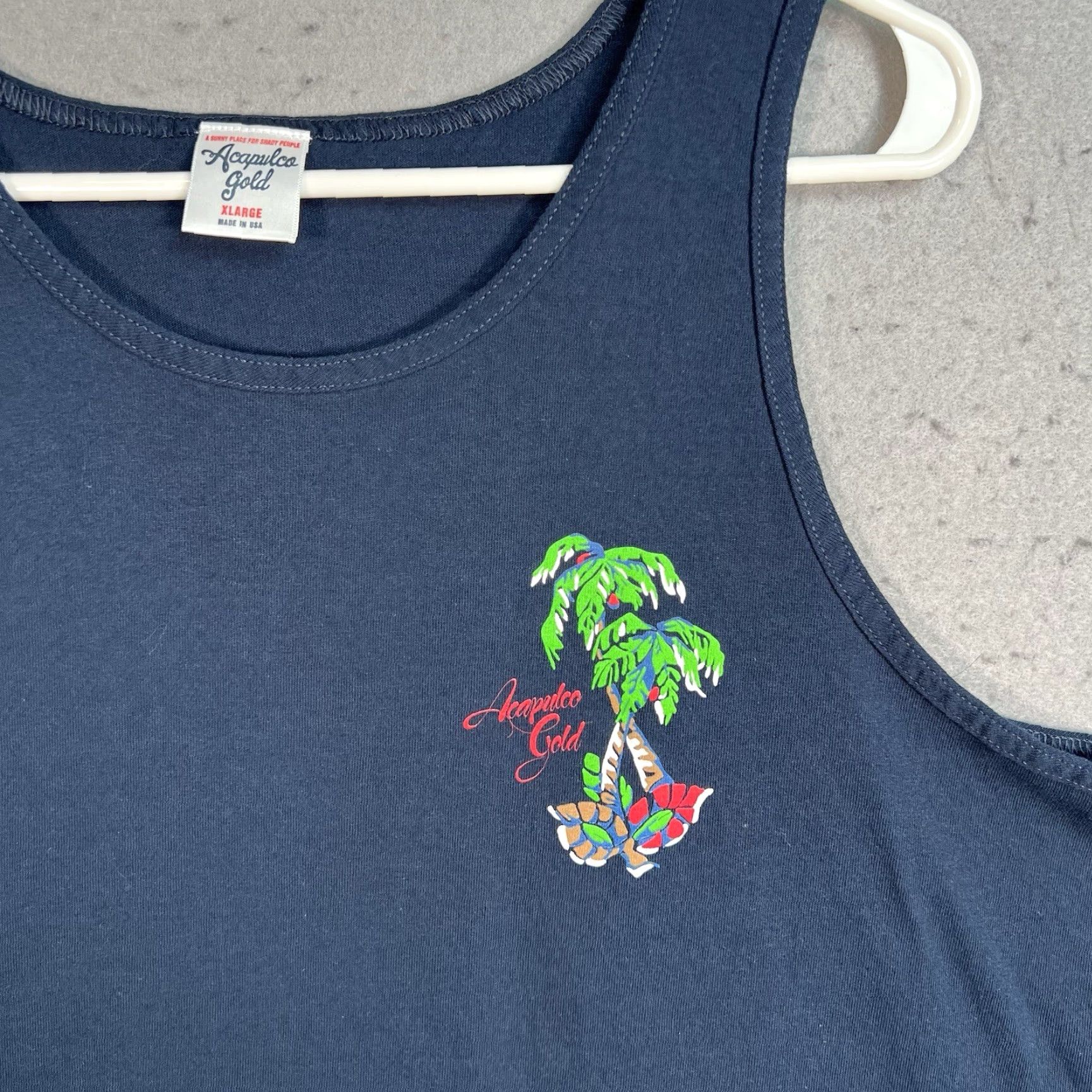Vintage VINTAGE Acapulco Gold Palm Tree Tank Top T Shirt Adult XL Black Mens Size US XL / EU 56 / 4 - 2 Thumbnail
