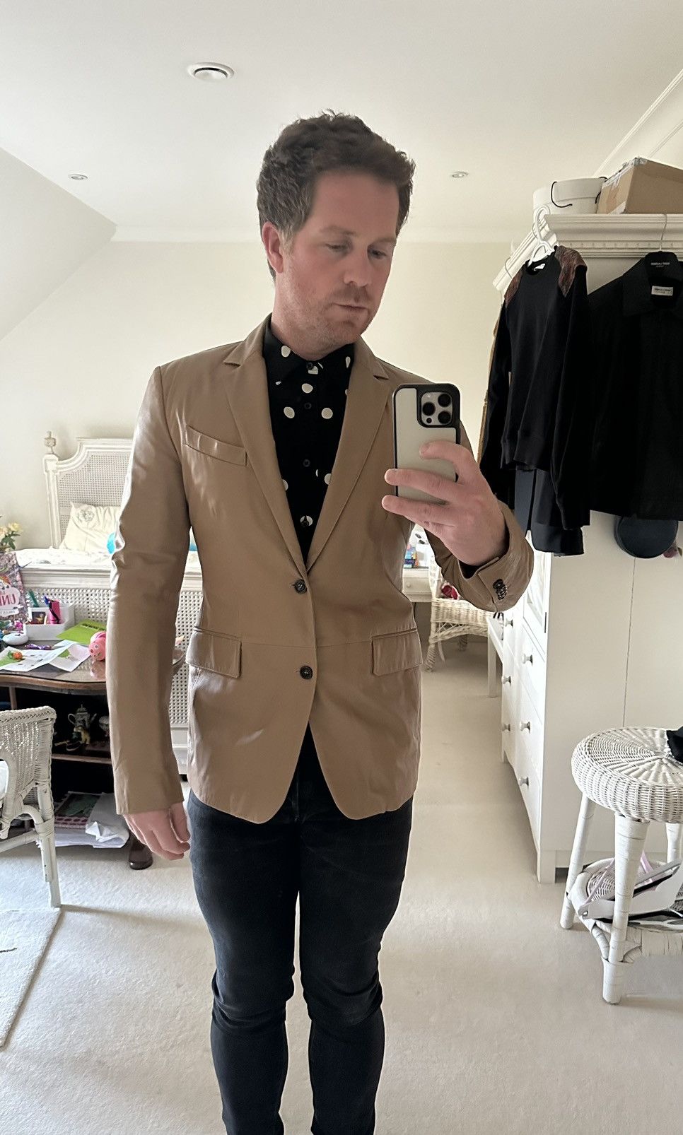 Burberry Burberry leather jacket blazer sample C Bailey Size US M / EU 48-50 / 2 - 3 Thumbnail