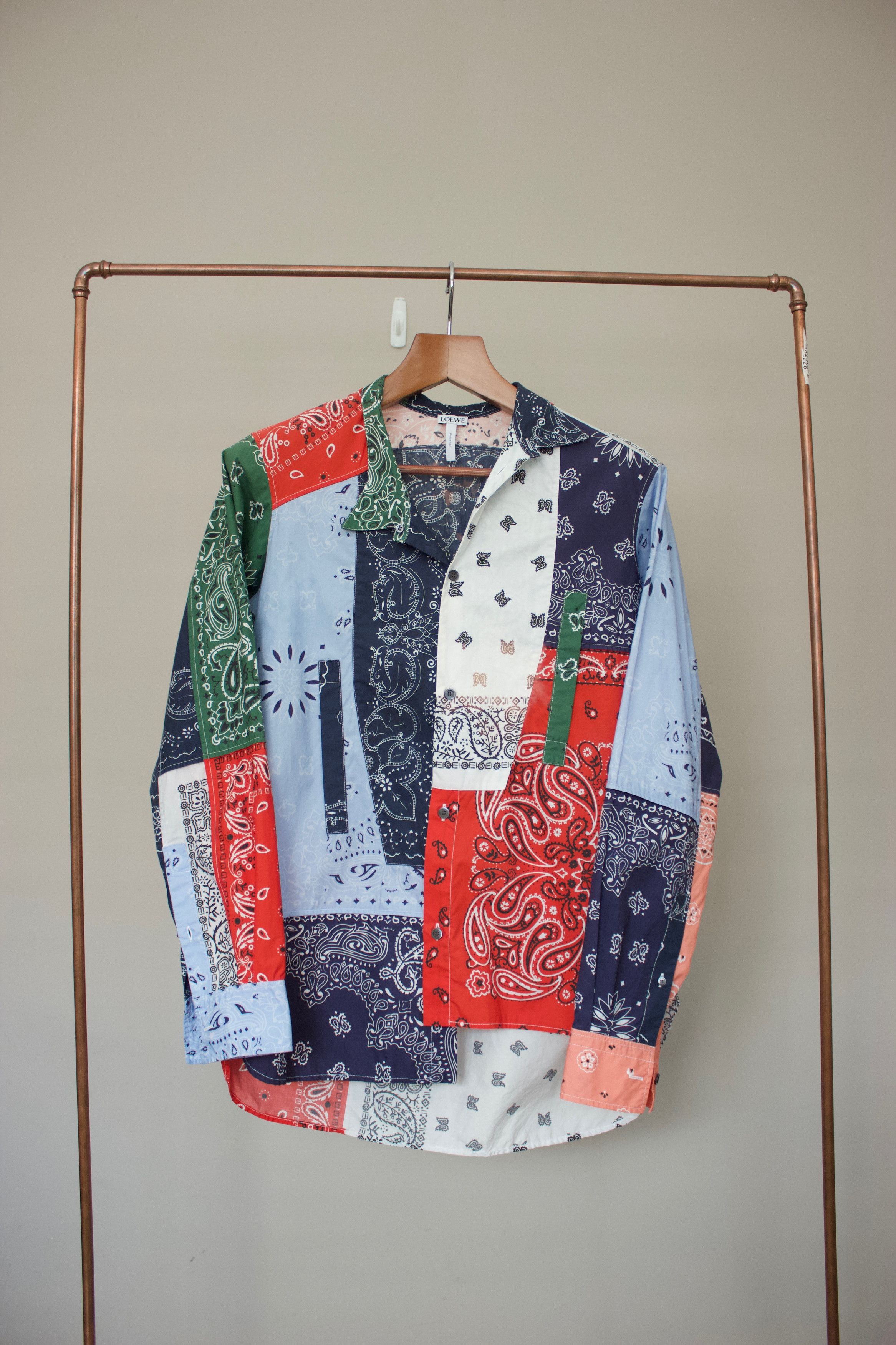Loewe S/S19 Loewe Asymmetrical Bandana Long Sleeve Shirt Size US XS / EU 42 / 0 - 1 Thumbnail
