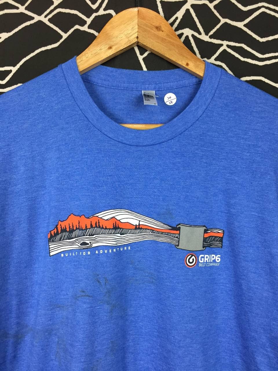 American Apparel × Vintage GRIP6 Belt Company Built For Adventure Tee Size M Size US M / EU 48-50 / 2 - 3 Thumbnail