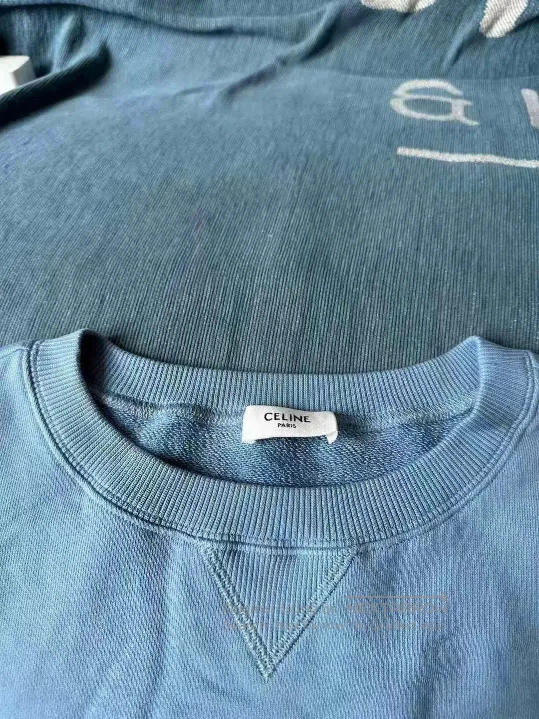 Celine celine misty blue sweatshirt. Size L / US 10 / IT 46 - 3 Thumbnail