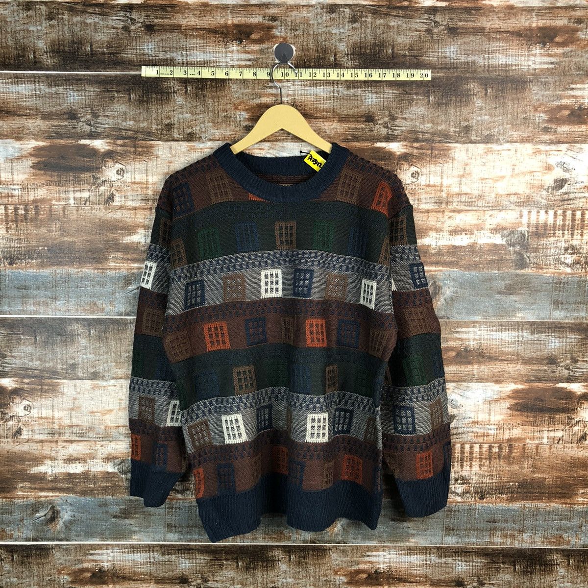 Japan vintage streetwear Brown Knitwear #A2342