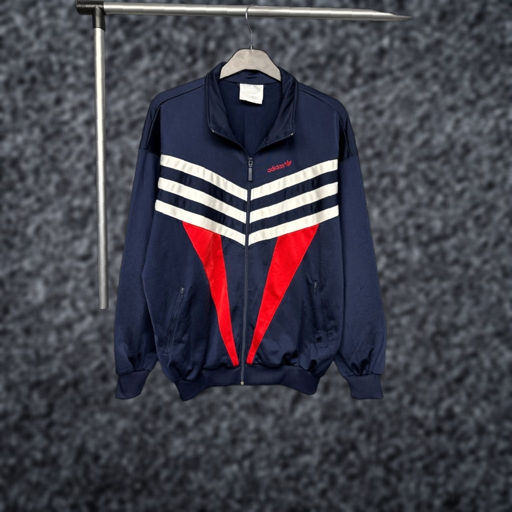 Adidas Adidas Vintage Jacket Track Adidas Mens M Blue Size US M / EU 48-50 / 2 - 1 Thumbnail