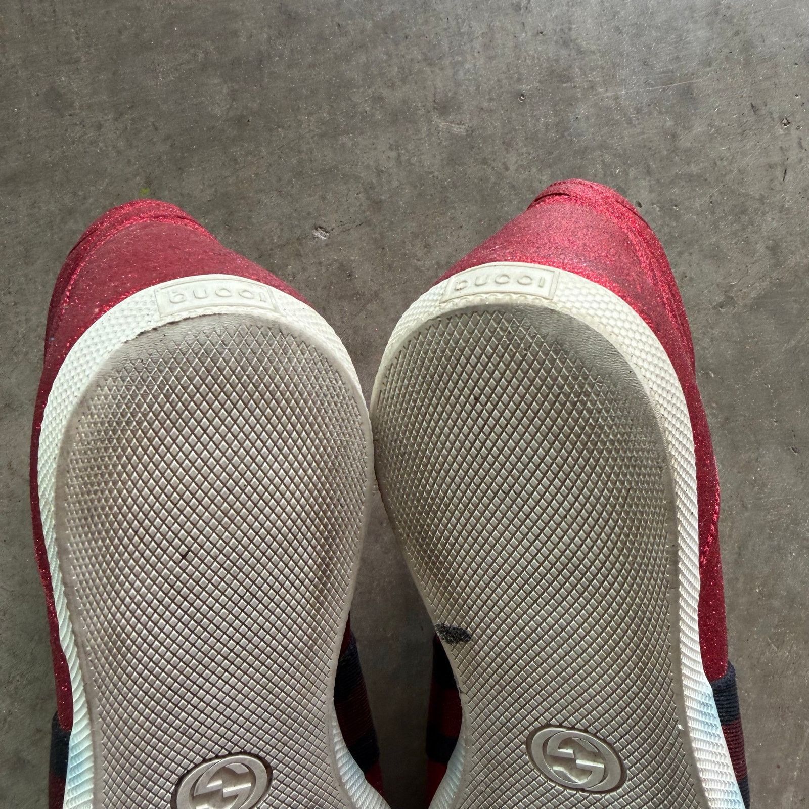 Gucci Gucci Ace High Glitter Red Size US 10 / EU 43 - 7 Thumbnail
