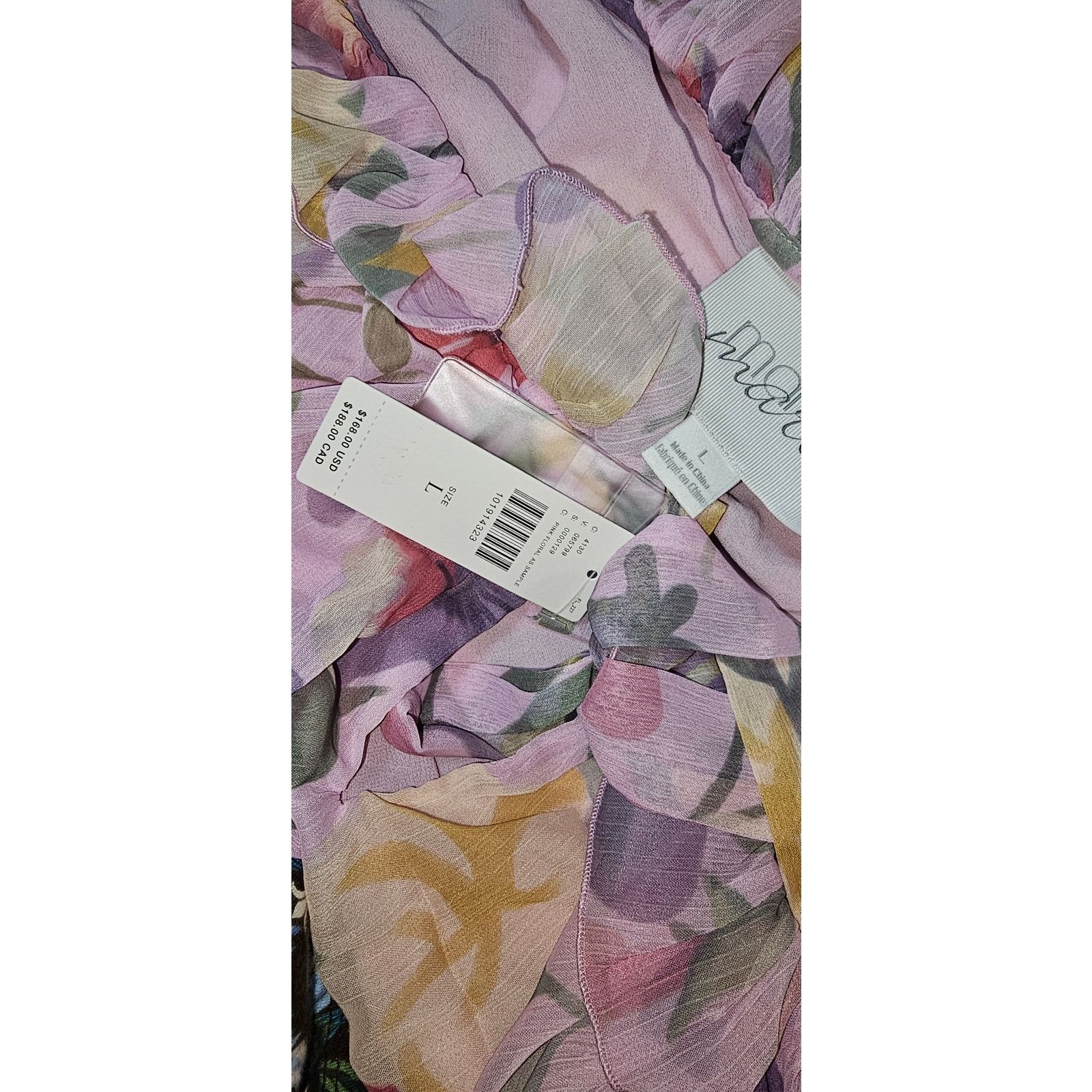 Anthropologie New Mare Mare Long-Sleeve Mini Dress $168 Large Floral Boho Size L / US 10 / IT 46 - 6 Thumbnail