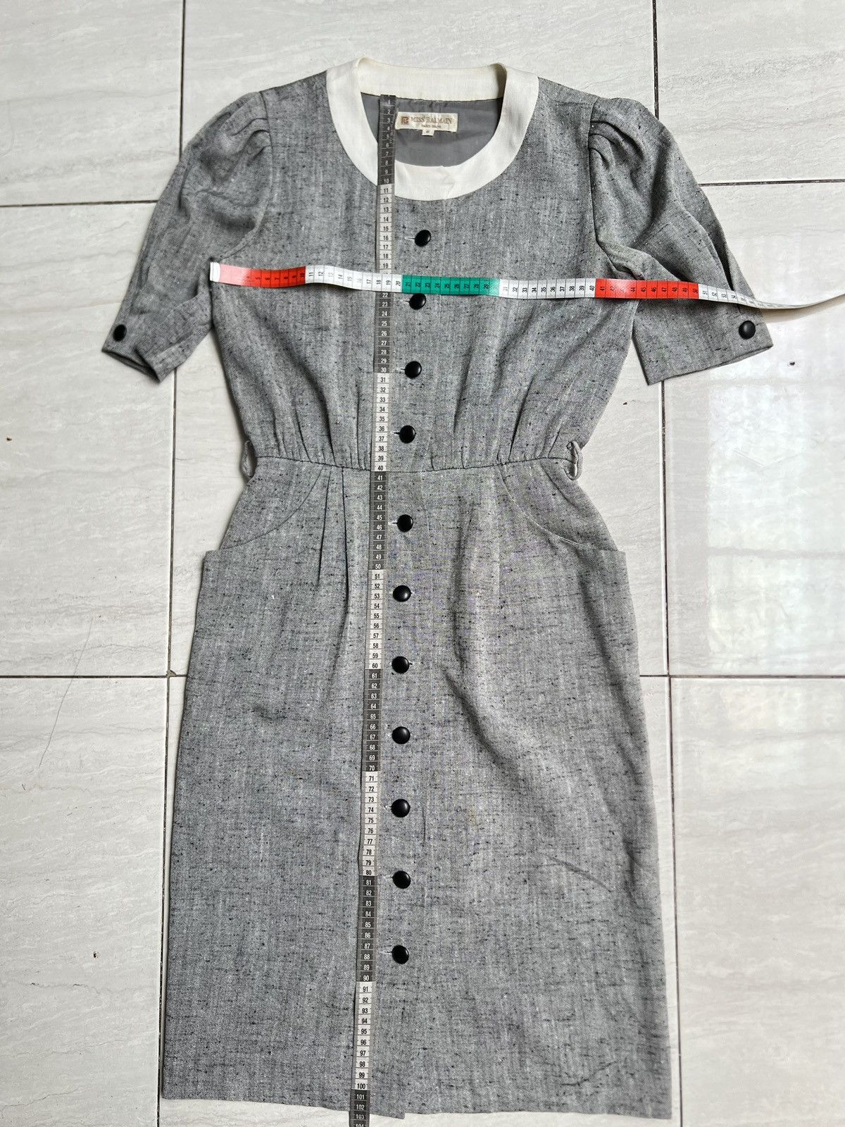 Balmain Miss Balmain Grey Dress Size XS / US 0-2 / IT 36-38 - 12 Thumbnail