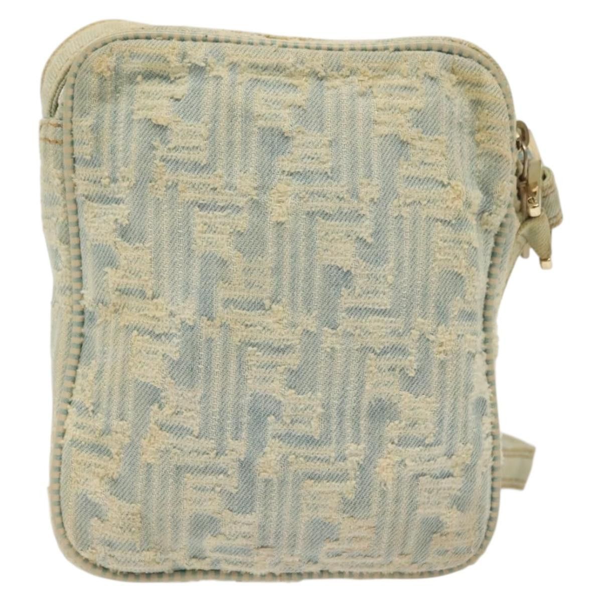Fendi FENDI Shoulder Bag Denim Light Blue Gold Size ONE SIZE - 3 Thumbnail