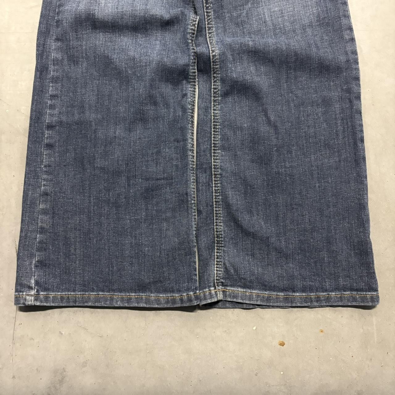 Ariat Crazy Vintage Y2K/2000s Baggy Flare Ariat Dark Wash Denim Jeans! Size US 34 / EU 50 - 5 Thumbnail