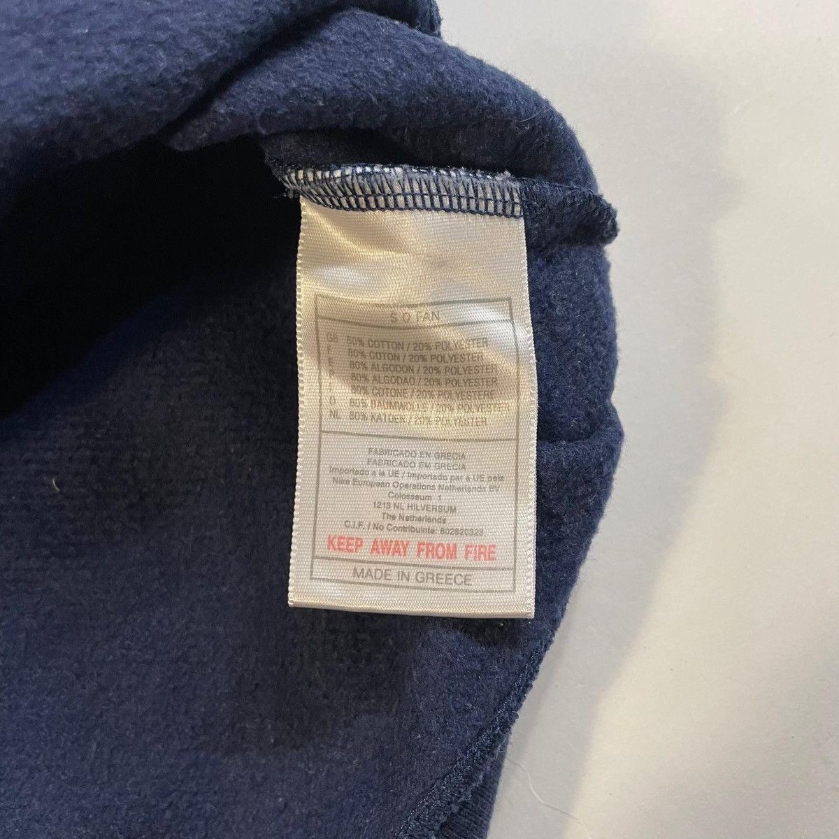 Nike Navy blue Nike boxy sweatshirt with embroidered swoosh 90s Size US L / EU 52-54 / 3 - 5 Thumbnail