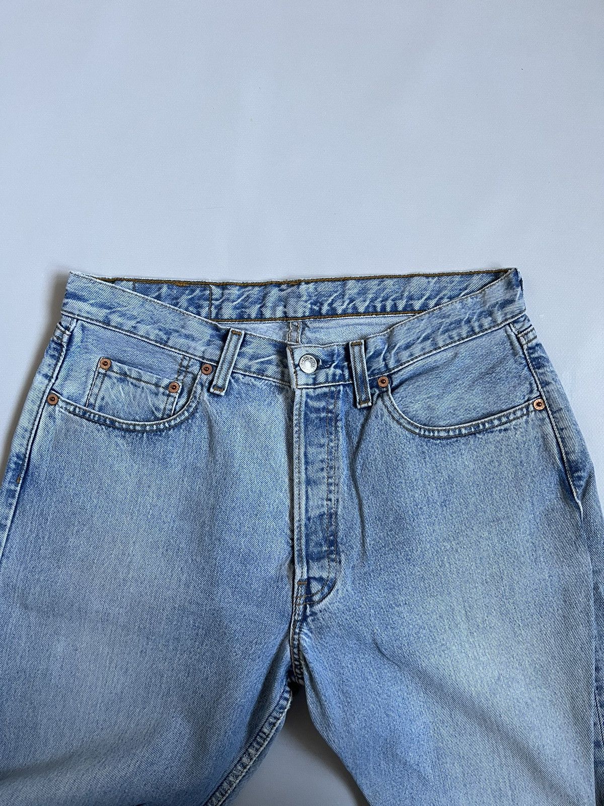 Levi's Vintage 1995 Levi’s 517 Blue Stone Washed Button Jeans Size US 34 / EU 50 - 5 Thumbnail