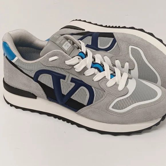 Valentino Valentino VLogo Pace Ash Gray Low Top Sneakers - EU44 US11 Size US 11 / EU 44 - 7 Thumbnail