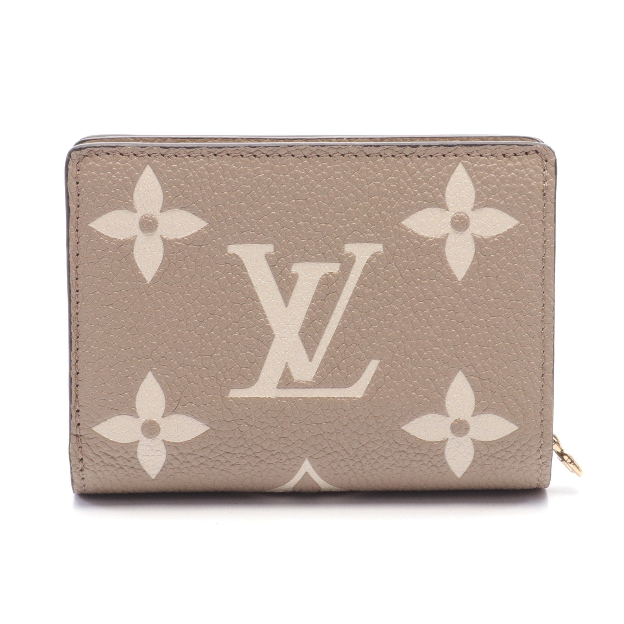 Louis Vuitton Louis Vuitton Portefeuil Claire Bicolor Monogram Empreinte Tourterelle Claim Bi Fold Wallet Leather Gray Beige Off White Grailed