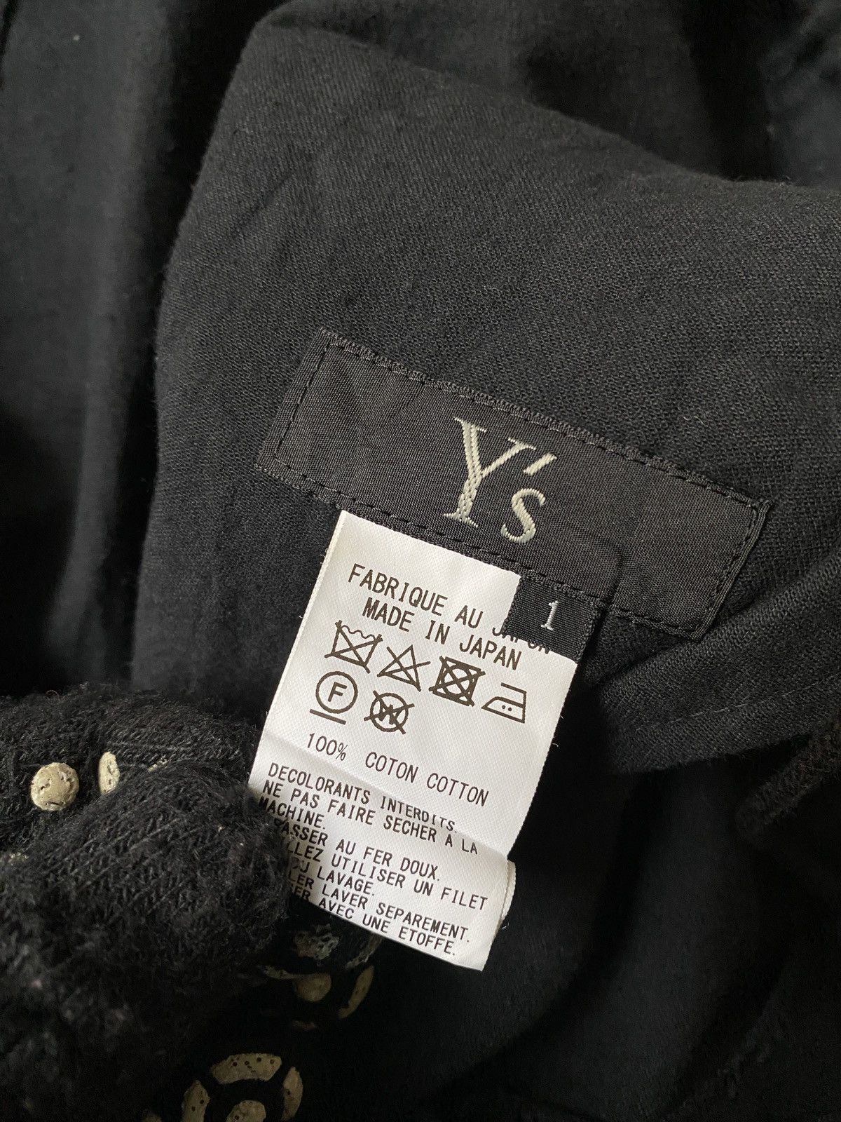 Yohji Yamamoto Y’s Yohji Yamamoto Bleached Drawstring Wide Leg Pant Size US 32 / EU 48 - 15 Thumbnail