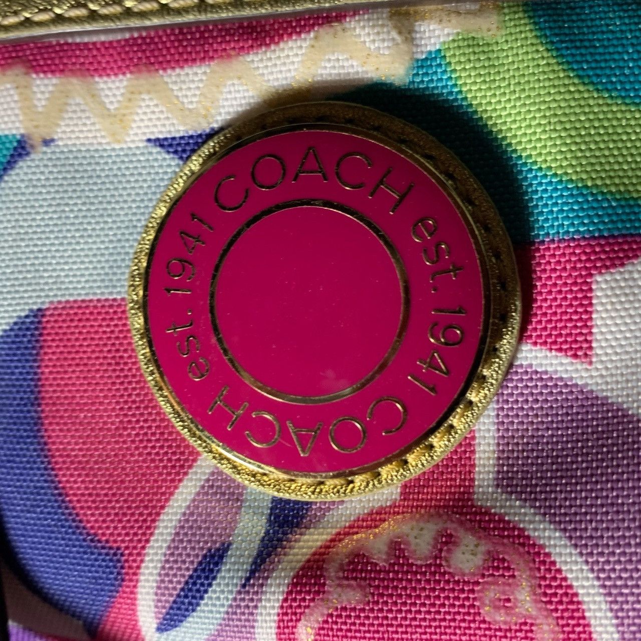 Coach Coach Poppy Glam Hand Bag (item#155) Size ONE SIZE - 8 Thumbnail