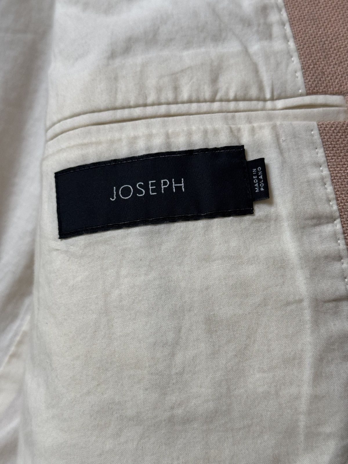 JOSEPH HOMME × Joseph JOSEPH -Hopsack Chine Darius soft pink Blazer Sz 40 Size 40R - 8 Thumbnail