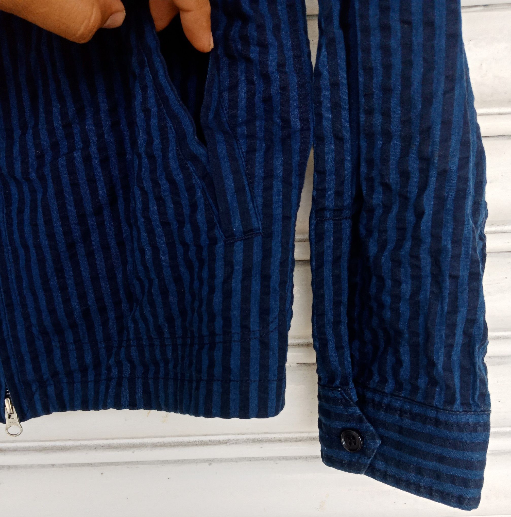 Issey Miyake Issey Miyake CDZ Striped Wrinkled Size US M / EU 48-50 / 2 - 5 Thumbnail