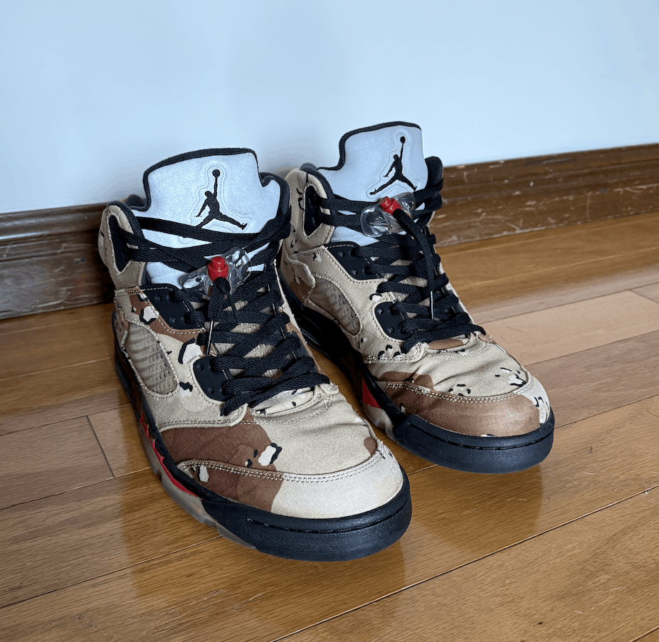Jordan Brand × Supreme Air Jordan 5 Retro Supreme Desert "Camo" Size US 11.5 / EU 44-45 - 1 Thumbnail
