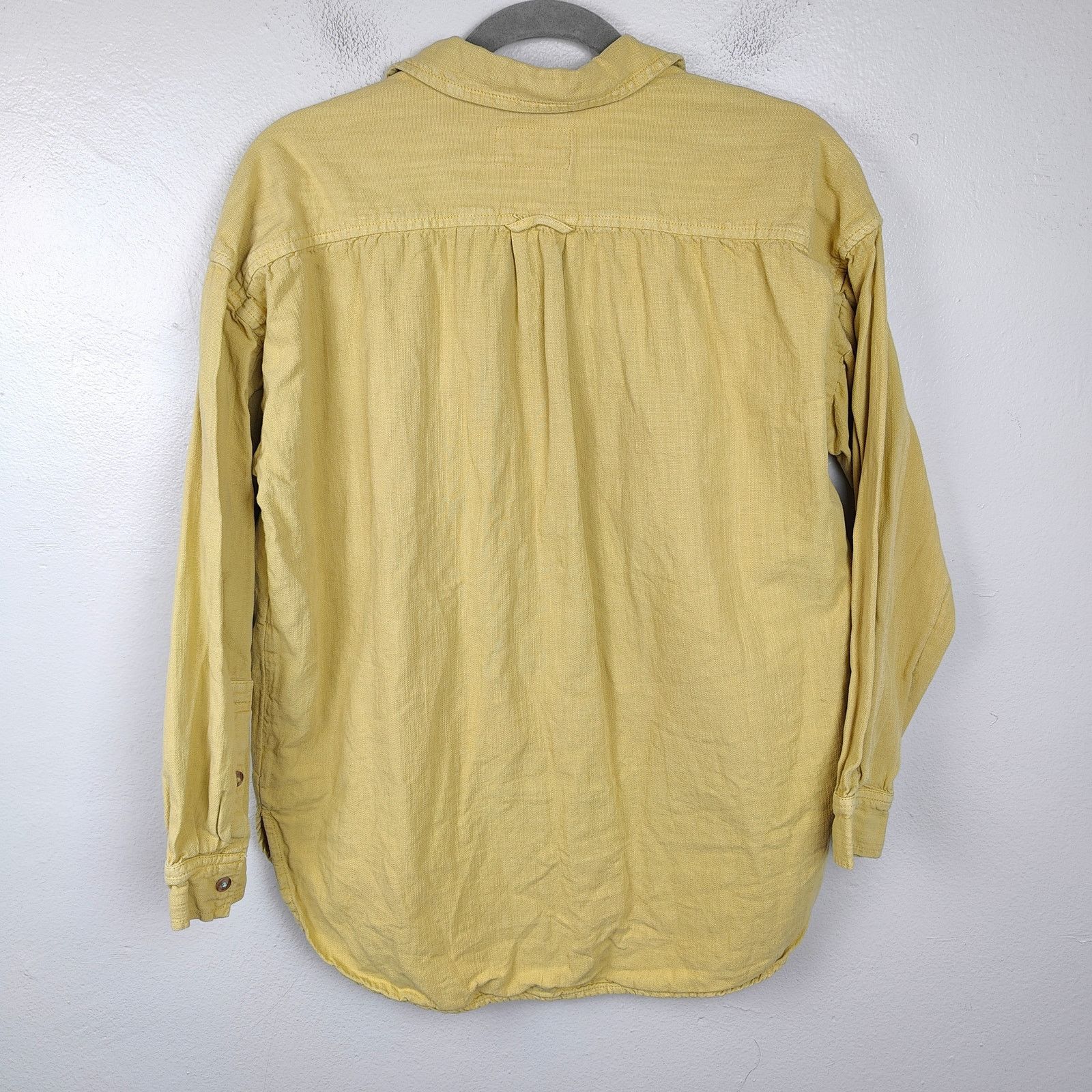 Anthropologie Anthropologie Pilcro Button Up Shirt Womens Small Yellow Size S / US 4 / IT 40 - 3 Thumbnail