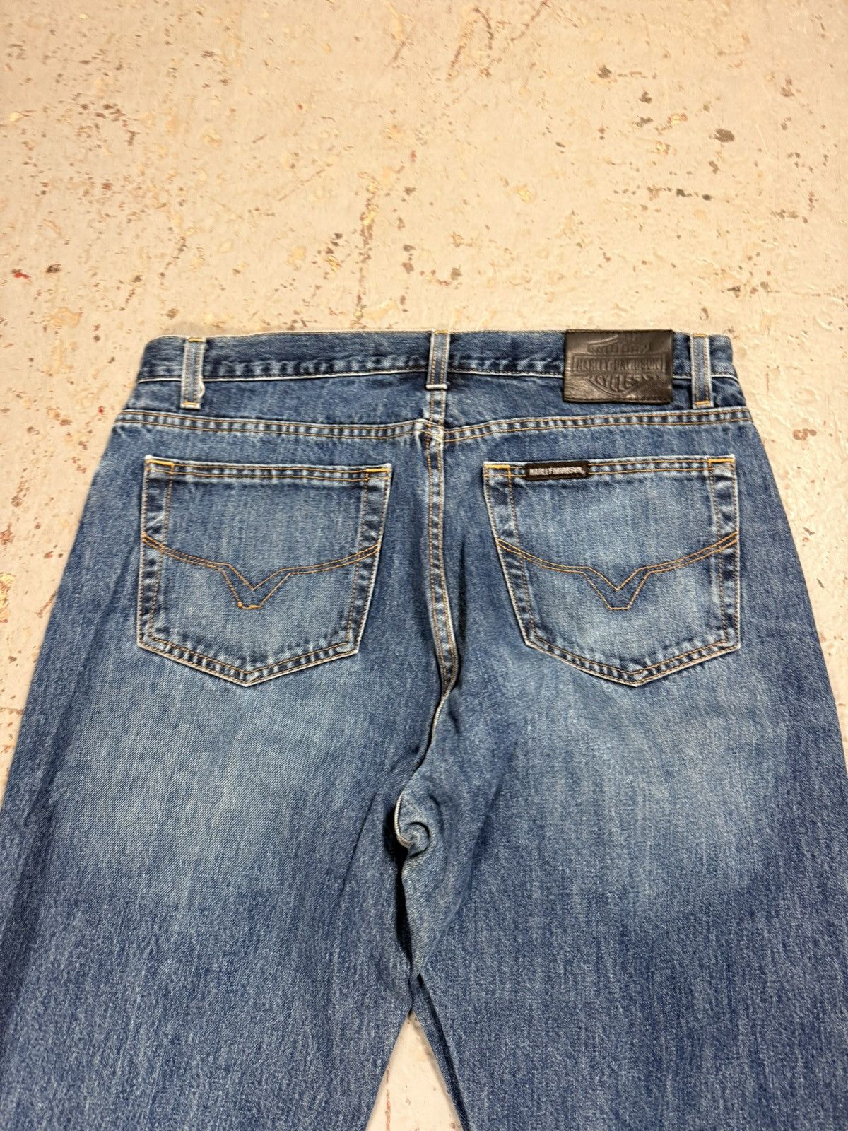 Harley Davidson Vintage Harley Davidson Denim Flared Bootcut Jeans Classic Size US 34 / EU 50 - 7 Thumbnail