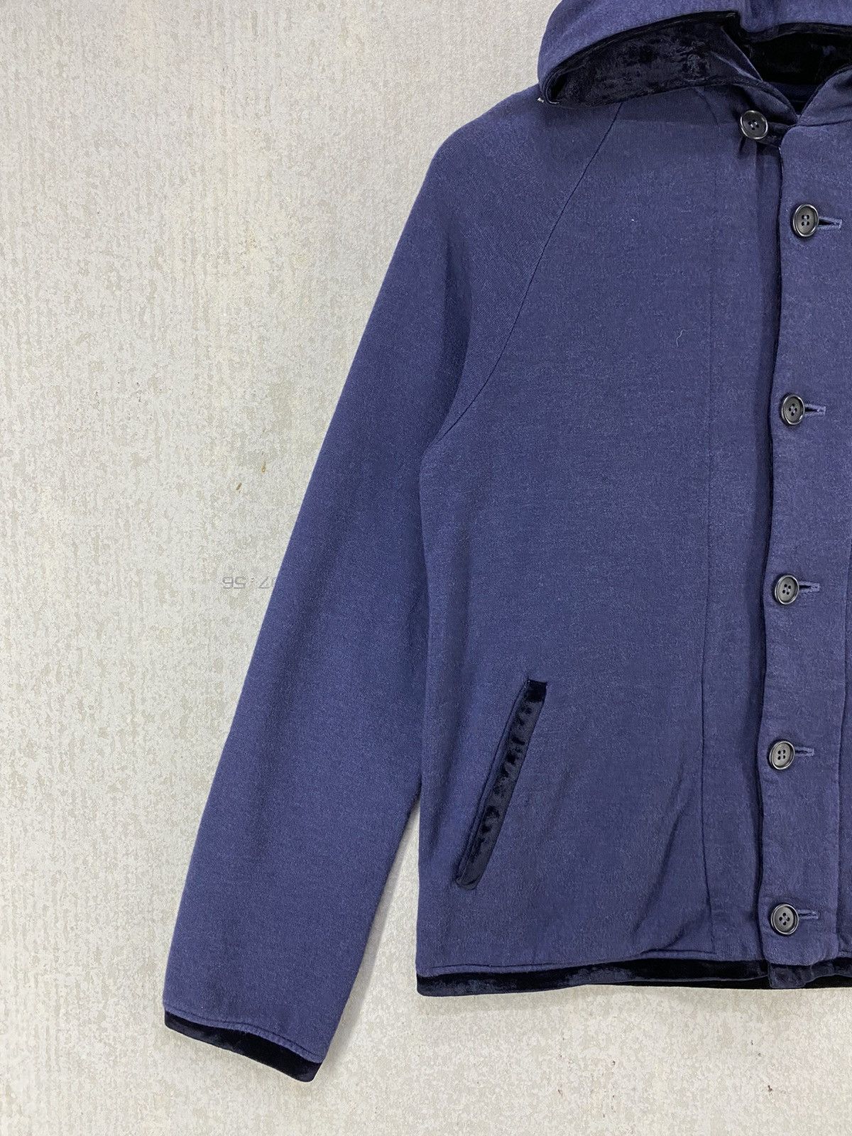 Blue Blue Japan Vintage Blue Blue Japan Pure Indigo Women Hoodie Button Up Size ONE SIZE - 2 Thumbnail