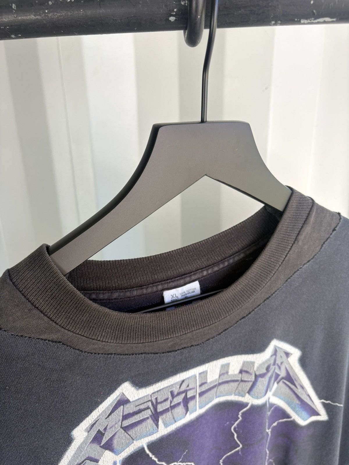 Band Tees Thrashed Metallica Repaired Distressed Faded Shirt GRUNGE Size US XL / EU 56 / 4 - 6 Thumbnail