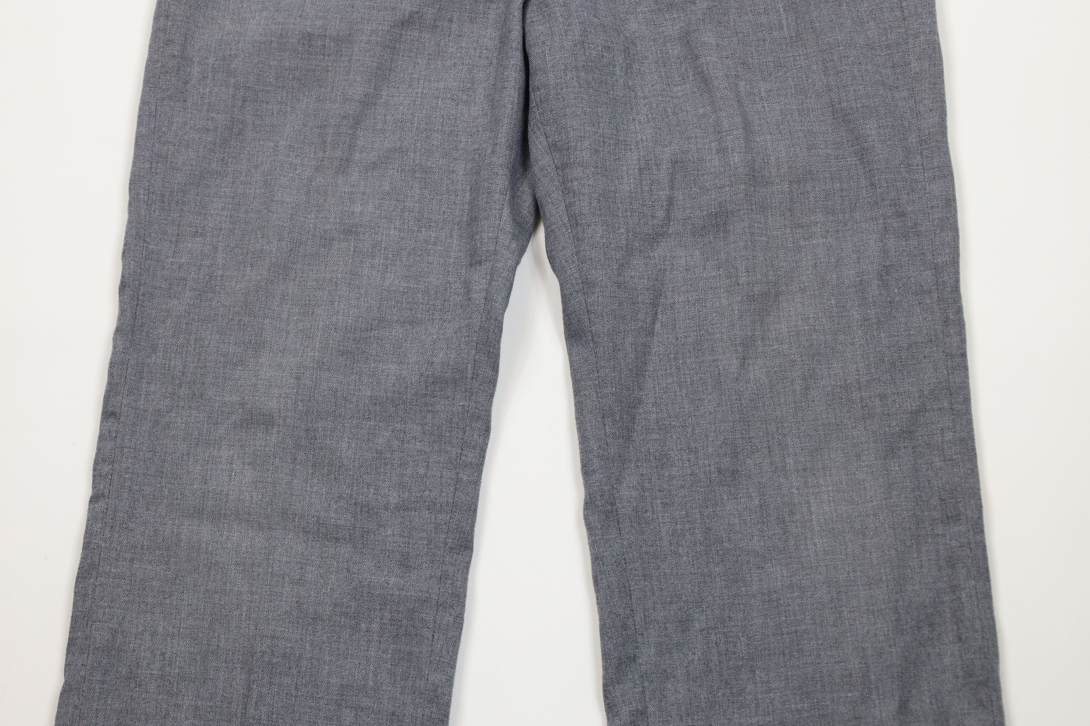 Vintage Vintage 70s Streetwear Chambray Wide Leg Chino Pants Gray Size US 34 / EU 50 - 3 Thumbnail
