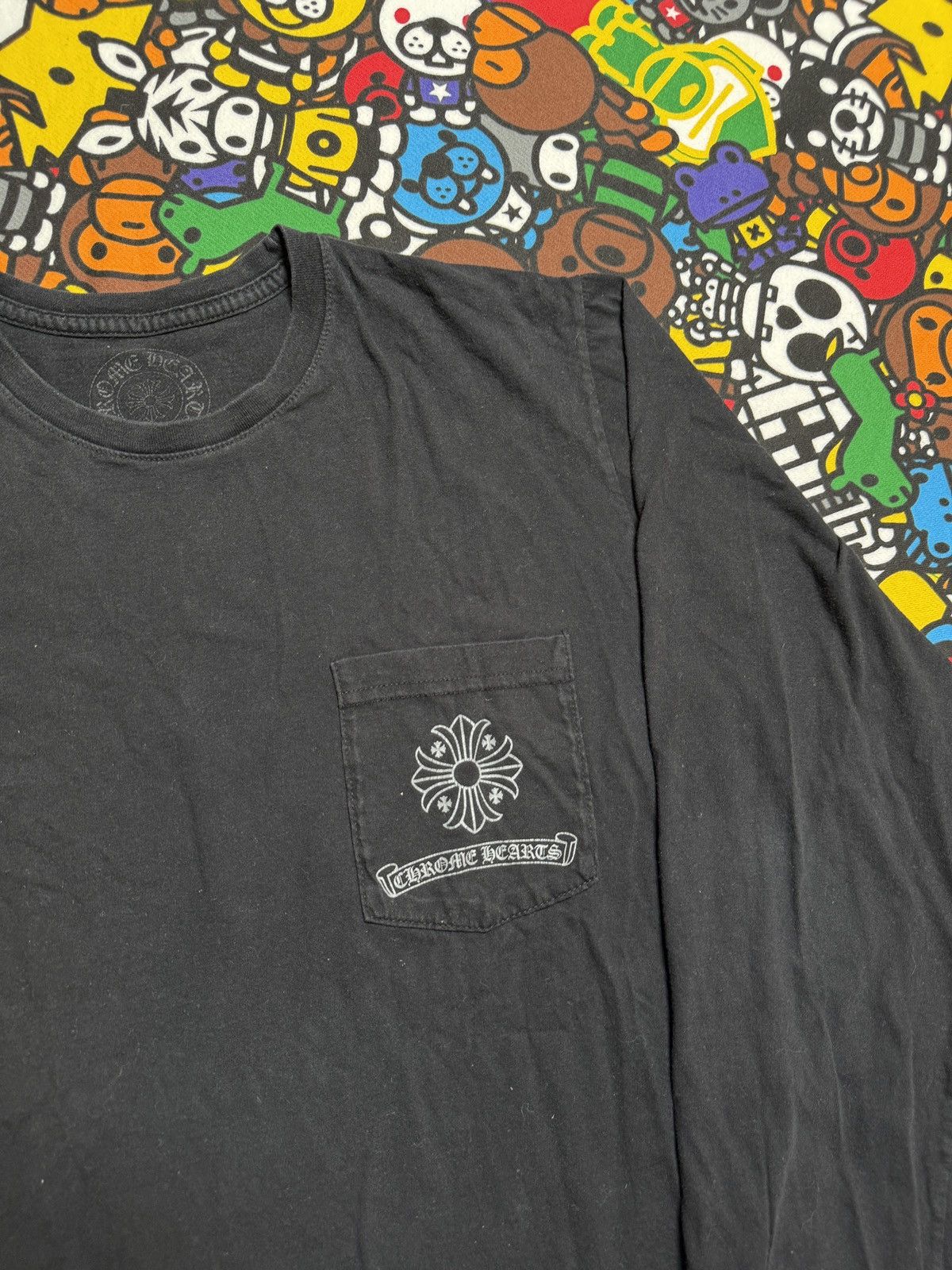 Chrome Hearts Chrome Hearts Black Cross Logo Long Sleeve Tee Size US M / EU 48-50 / 2 - 4 Thumbnail