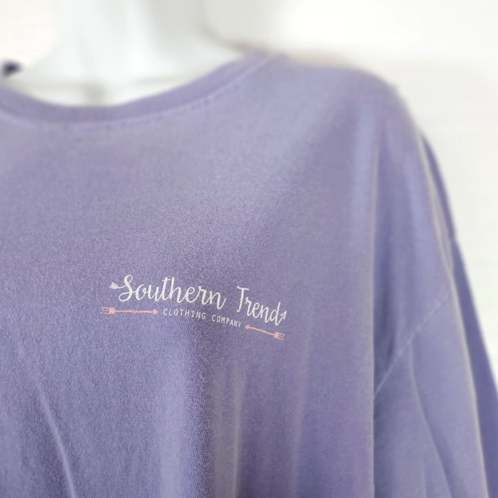 Doublet Southern Trend Long Sleeve Shirt Womens Large Lavender Double Sided Unisex EUC Size L / US 10 / IT 46 - 3 Thumbnail