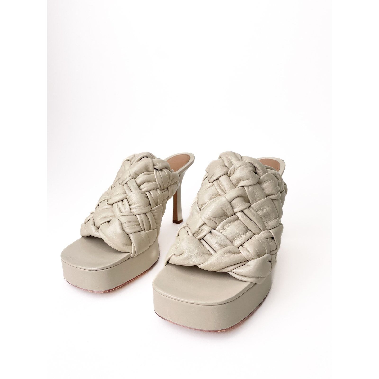 Bottega Veneta The Board Sandals - Leather Woven Mules Size US 8 / IT 38 - 6 Thumbnail