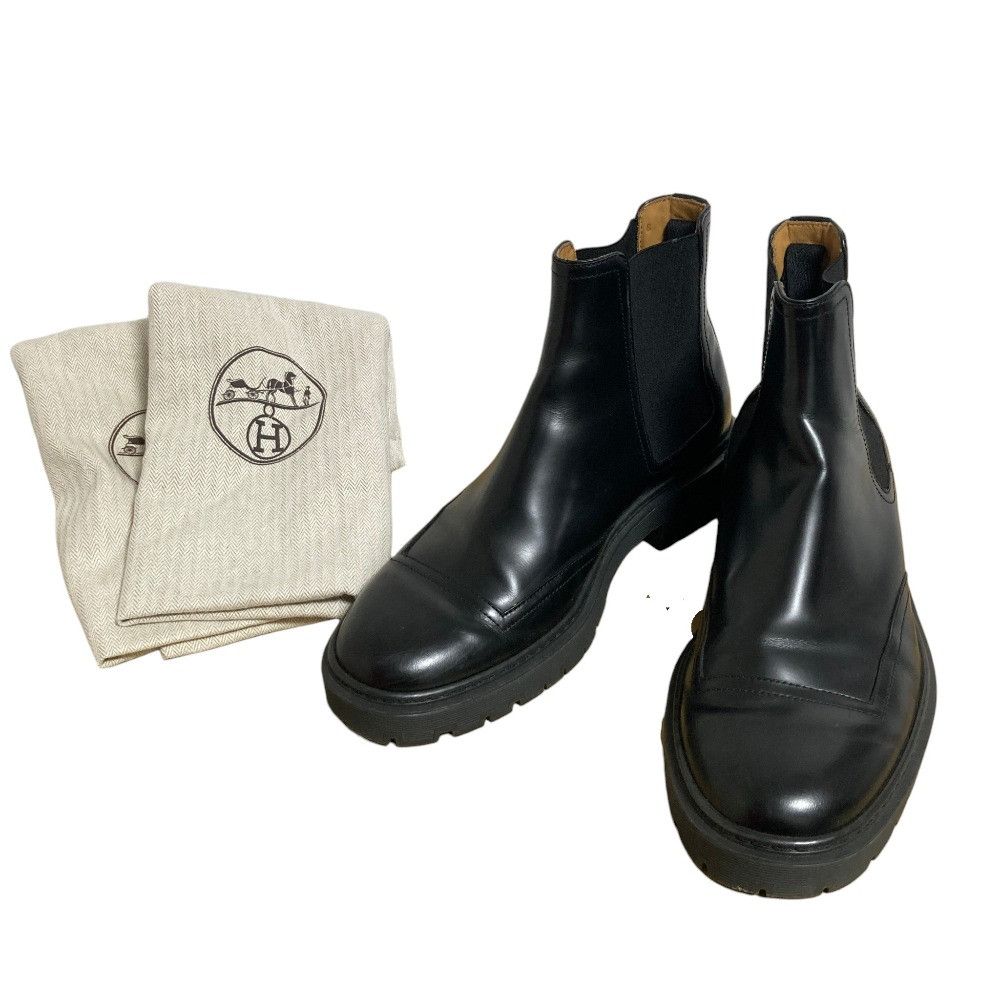Hermes Hermes Hermes Guard Leather Chelsea Boots Leather Shoes DUTY FREE for USA Size ONE SIZE - 1 Thumbnail