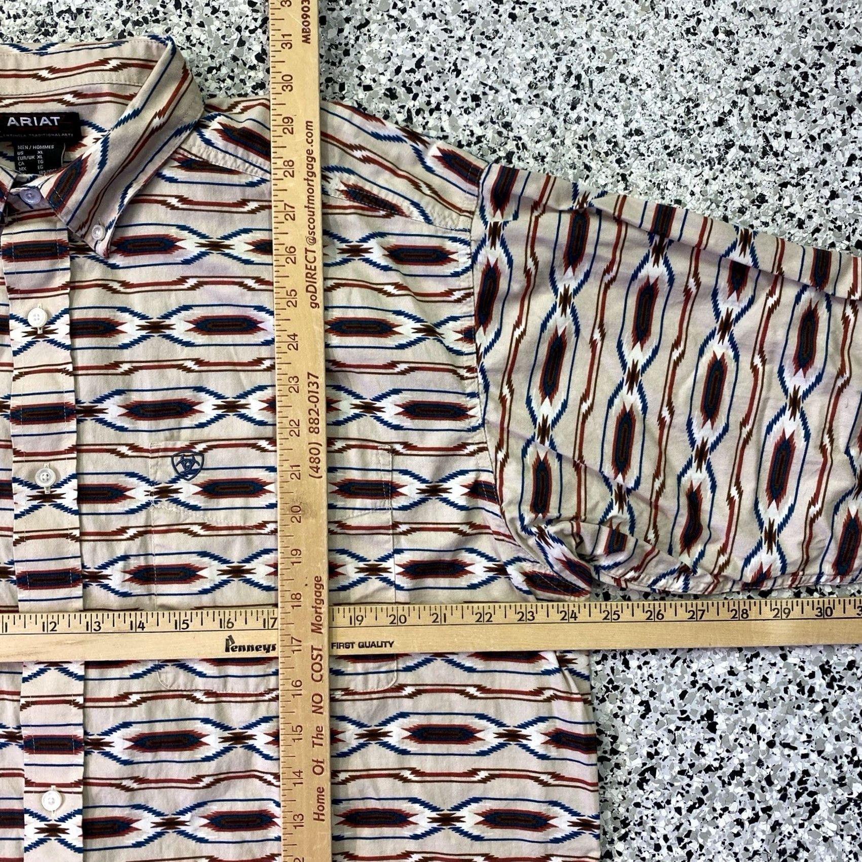 Ariat Ariat Chimayo Collection Shirt Aztec Long Sleeve Button Down Western Mens XL Size US XL / EU 56 / 4 - 2 Thumbnail