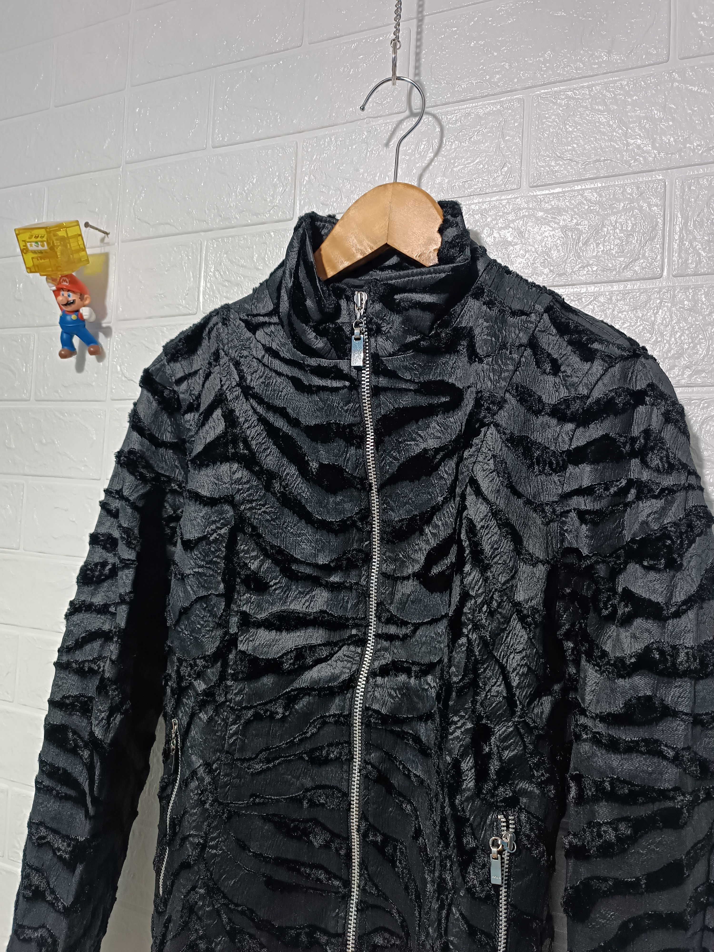 Japanese Brand Archive Moga Stand Collar Zip-Up Tiger Pattern Jacket Y2K Size M / US 6-8 / IT 42-44 - 2 Thumbnail