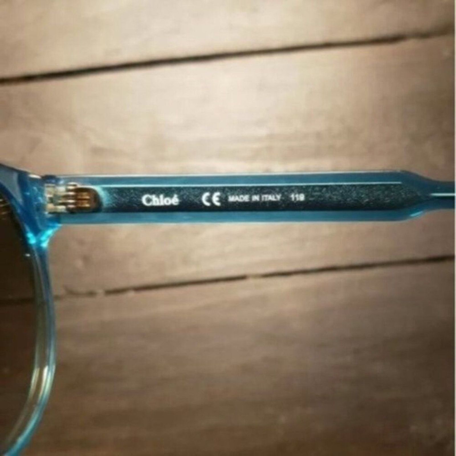 Chloe Chloe Willow 52mm Round Sunglasses Blue Size ONE SIZE - 5 Thumbnail